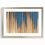 Elegant Moody Modern Wall Art – Abstract Blue & Beige Canvas Print