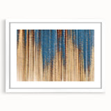 Elegant Moody Modern Wall Art – Abstract Blue & Beige Canvas Print