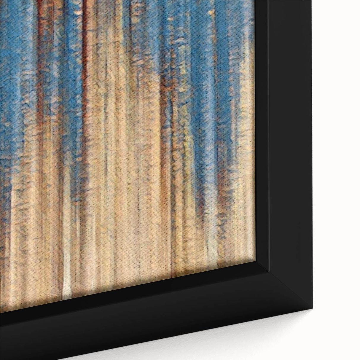 Elegant Moody Modern Wall Art – Abstract Blue & Beige Canvas Print
