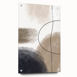 Modern Abstract Canvas Prints - Earthy Neutrals with Bold Flow