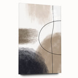 Modern Abstract Canvas Prints - Earthy Neutrals with Bold Flow