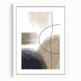 Modern Abstract Canvas Prints - Earthy Neutrals with Bold Flow