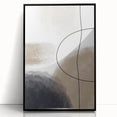 Modern Abstract Canvas Prints - Earthy Neutrals with Bold Flow