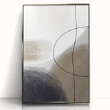 Modern Abstract Canvas Prints - Earthy Neutrals with Bold Flow