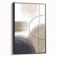 Modern Abstract Canvas Prints - Earthy Neutrals with Bold Flow