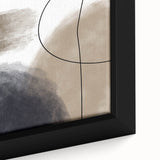 Modern Abstract Canvas Prints - Earthy Neutrals with Bold Flow