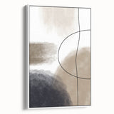 Modern Abstract Canvas Prints - Earthy Neutrals with Bold Flow