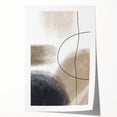 Modern Abstract Canvas Prints - Earthy Neutrals with Bold Flow