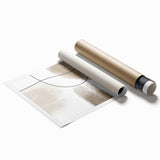 Modern Abstract Canvas Prints - Earthy Neutrals with Bold Flow