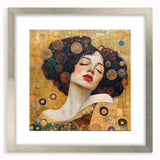 Elegant Abstract Figurative Wall Art – Golden Modern Portrait Painting