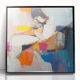 Colorful Abstract Figurative Wall Art – Modern Expressive Painting
