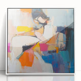 Colorful Abstract Figurative Wall Art – Modern Expressive Painting