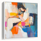Colorful Abstract Figurative Wall Art – Modern Expressive Painting