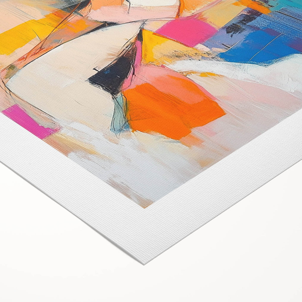 Colorful Abstract Figurative Wall Art – Modern Expressive Painting