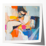Colorful Abstract Figurative Wall Art – Modern Expressive Painting