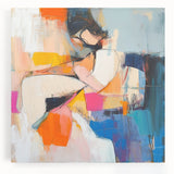 Colorful Abstract Figurative Wall Art – Modern Expressive Painting