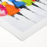 Colorful Abstract Figurative Wall Art – Chic Fashion-Inspired Painting