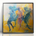 Contemporary Figurative Canvas Art – Expressive Dance Movement