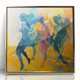Contemporary Figurative Canvas Art – Expressive Dance Movement