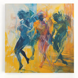 Contemporary Figurative Canvas Art – Expressive Dance Movement