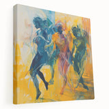 Contemporary Figurative Canvas Art – Expressive Dance Movement