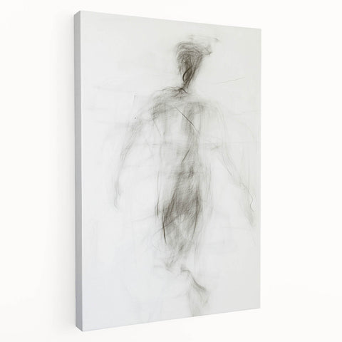 Minimalist Figurative Wall Decor – Abstract Human Form Sketch
