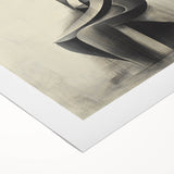 Abstract Human Form Artwork – Minimalist Monochrome Figurative Art