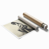 Abstract Human Form Artwork – Minimalist Monochrome Figurative Art