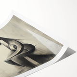 Abstract Human Form Artwork – Minimalist Monochrome Figurative Art