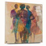 Colorful Abstract Figurative Paintings – Geometric Human Form Art