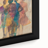 Colorful Abstract Figurative Paintings – Geometric Human Form Art