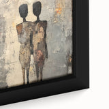 Modern Abstract Figure Paintings – Textured Human Form Wall Art