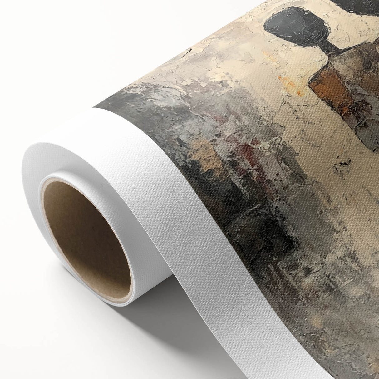 Modern Abstract Figure Paintings – Textured Human Form Wall Art