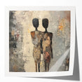 Modern Abstract Figure Paintings – Textured Human Form Wall Art
