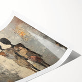 Modern Abstract Figure Paintings – Textured Human Form Wall Art