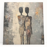 Modern Abstract Figure Paintings – Textured Human Form Wall Art