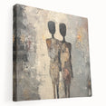 Modern Abstract Figure Paintings – Textured Human Form Wall Art