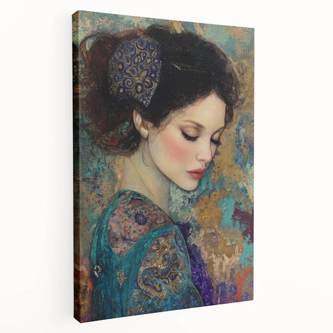 Elegant Figurative Wall Decor – Contemporary Abstract Portrait Art