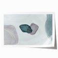 Modern Abstract Fluid Art – Minimalist Gray & Teal Wall Decor