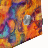 Colorful Abstract Wall Hangings – Fiery Organic Texture Flow