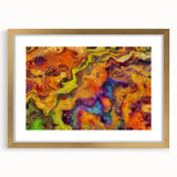 Colorful Abstract Wall Hangings – Fiery Organic Texture Flow