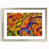 Colorful Abstract Wall Hangings – Fiery Organic Texture Flow