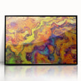 Colorful Abstract Wall Hangings – Fiery Organic Texture Flow