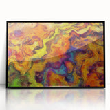 Colorful Abstract Wall Hangings – Fiery Organic Texture Flow