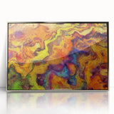 Colorful Abstract Wall Hangings – Fiery Organic Texture Flow