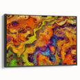 Colorful Abstract Wall Hangings – Fiery Organic Texture Flow