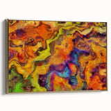 Colorful Abstract Wall Hangings – Fiery Organic Texture Flow