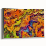 Colorful Abstract Wall Hangings – Fiery Organic Texture Flow