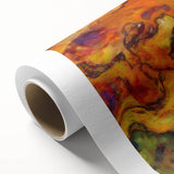 Colorful Abstract Wall Hangings – Fiery Organic Texture Flow