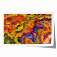 Colorful Abstract Wall Hangings – Fiery Organic Texture Flow